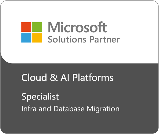 Microsoft Solutions Partner for Cloud & AI Platforms, Specialist Infra and Database Migration
